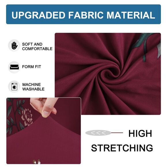 Stretch Sofa Cover Floral Printed Couch Slipcover with One Pillowcase Large - Picture 4 of 6